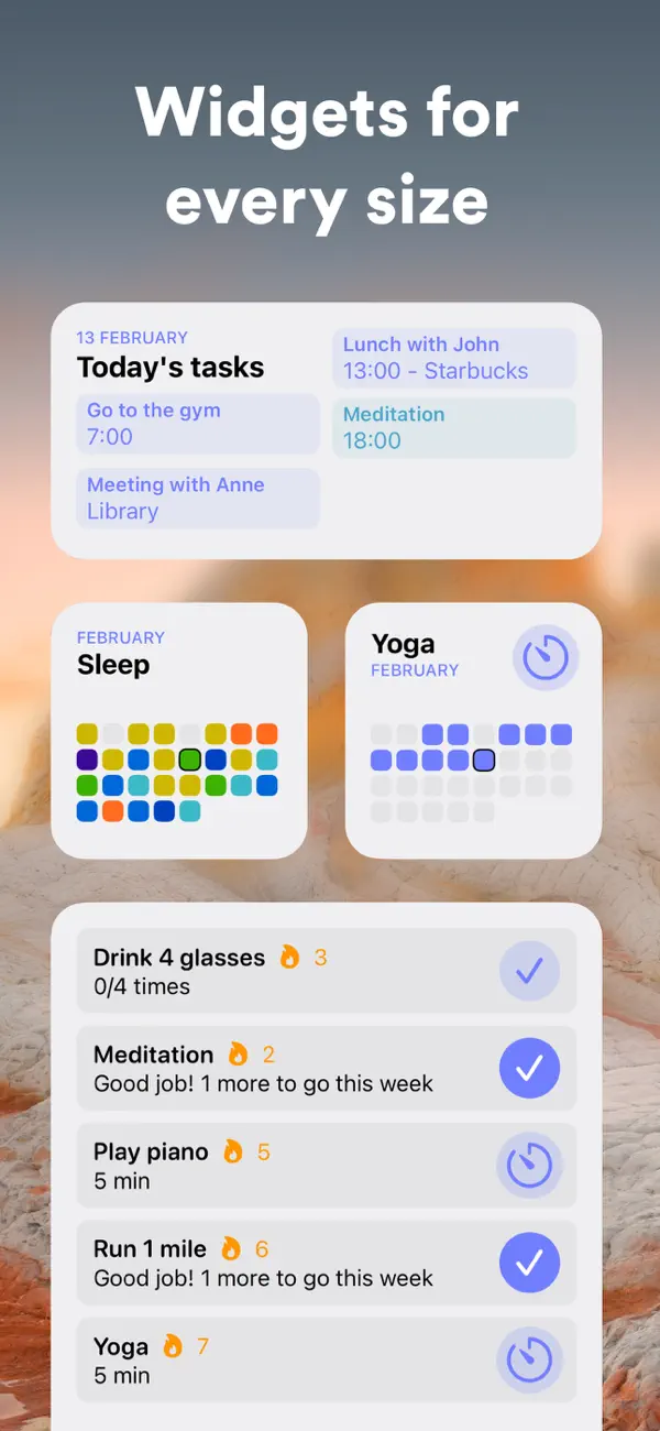 Aware Stay up-to-date with widgets App Screenshot
