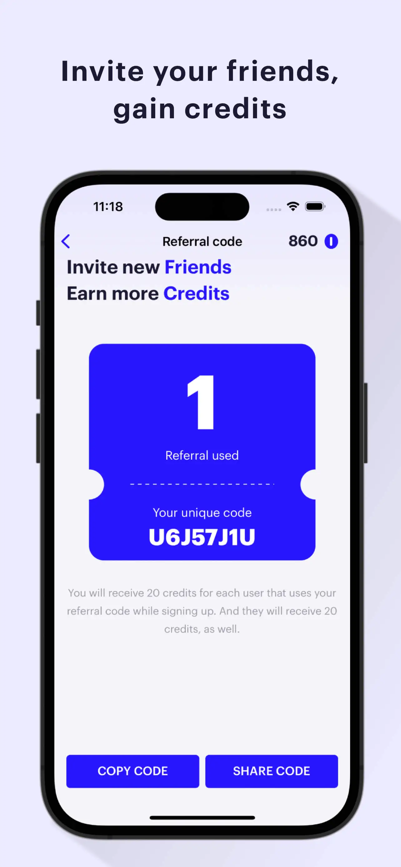 Pursoo Invite your friends App Screenshot